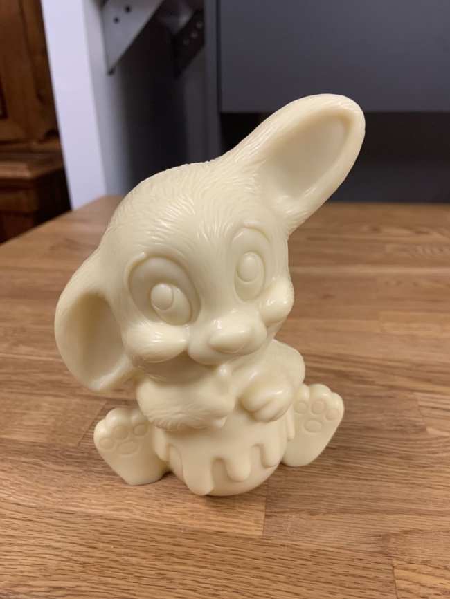 Lapin gourmand blanc